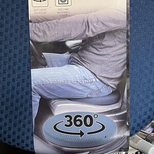 Easy Home Memory Foam Swivel Cushion 360° Rotate Seat Blue Car Chair Relief New